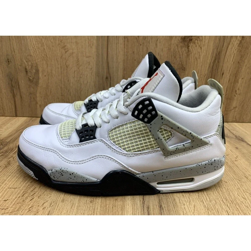 Nike Air Jordan 4 Retro White Cement 2016 (840606-192) Men’s Size 10 – Used